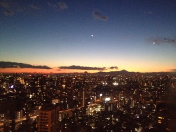 View of Mount Fuji from Tokyo tower